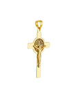 Catholic Religious Crucifix Pendant Solid 14K Gold
