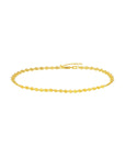 flat disc gold ankle bracelet with lobster clasp