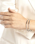 white gold bangle bracelet
