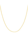 14K gold rope chain necklace