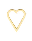solid gold heart pendant