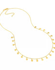 dangle gold necklace