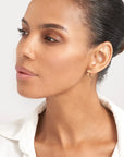 14k gold cross earrings