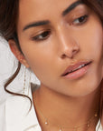 14k gold threader earrings