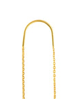 gold chain earrings