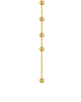 gold beaded earrings