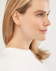 chevron stud earrings