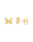 butterfly stud earrings