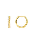 textured gold hoops