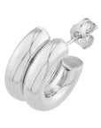 white gold hoop earrings