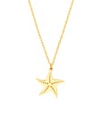 gold starfish necklace