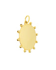 solid gold sun pendant