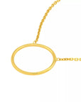 gold circle pendant