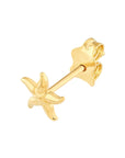 14k gold starfish earrings