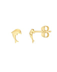 gold dolphin earrings