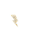gold lightning bolt earrings
