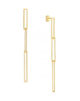 14k gold link earrings