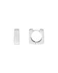 14k white gold hoop earrings