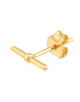 bar stud earrings gold