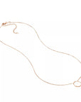 gold round pendant necklace