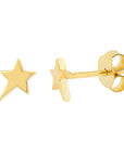 star stud earrings gold