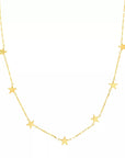 solid gold star necklace