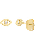gold diamond studs