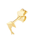 14k gold dolphin earrings