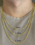Cuban link chain necklace
