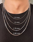 14k white gold chain
