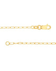 14k gold paperclip chain necklace
