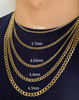 14K Gold Cuban Curb Chain
