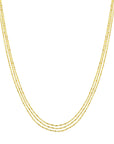Fine jewelry: 14K solid gold adjustable bead chain necklace