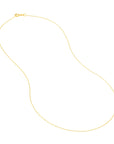 14k yellow gold cable chain necklace with spring ring clasp