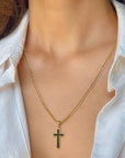 14K Solid Gold Black Enamel Cross Pendant, Simple Cross Pendant, Small Cross Pendant, 14K Cross Pendant, Plain Cross Pendant, 14K Gold Cross Pendant For Men, 14K Gold Cross Pendant For Women, Religious Pendant For Men Women Boys Girls, 14K Gold Cross Charm, 14K Real Gold Jewelry, Religious Jewelry, Real Gold Cross Pendant, Small Gold Cross Pendant, Minimalist Pendant, Dainty Cross Pendant, Yellow Gold Cross Pendant, High Polished Cross Pendant, Black Cross Pendant.