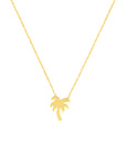 Palm Tree Pendant Necklace
