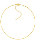 15 inch gold choker necklace