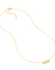 paperclip necklace gold