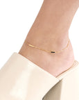 14K Solid Gold Bar Anklet, Bar Station Anklet, Bar Chain Anklet, Black Enamel Anklet, White Enamel Anklet, Neon Pink Enamel Anklet, Turquoise Enamel Anklet, Solid Gold Anklet, Anklets For Women, Gold Ankle Bracelet, Adjustable Anklet, Minimalist Anklet, 14K Gold Anklet, Dainty Anklet, 14K Gold Chain Anklet, Foot Bracelet, Foot Chain Bracelet, Delicate Anklet, Gold Chain Anklet, 14K Gold Jewelry For Women.