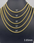 Miami Cuban Link Chain 14k Solid Gold
