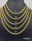 24 inch cuban link chain in 14k gold
