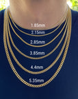 real gold miami cuban link chain necklace gold