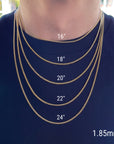 miami cuban link chain 14k