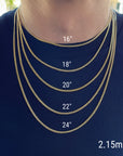 miami cuban link chain 14k solid gold