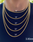14k gold cuban link chain 18 inch