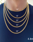 14k solid gold cuban link chain 24 inch price