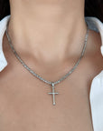14K Real Gold Simple Cross Pendant