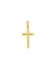 14K Real Gold Classic Beveled Edge Cross Pendant, Simple Cross Pendant, Medium Cross Pendant, 14K Cross Pendant, Plain Cross Pendant, 14K Gold Cross Pendant For Men, 14K Gold Cross Pendant For Women, Religious Pendant, 14K Gold Cross Charm, 14K Real Gold Jewelry, Religious Jewelry, Real Gold Cross Pendant, Medium Gold Cross Pendant, Minimalist Pendant, Dainty Cross Pendant, Yellow Gold Cross Pendant, High Polished Cross Pendant.