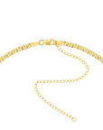 Adjustable 14K yellow gold necklace with lobster clasp