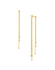 gold chain earrings
